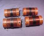 1920s Phenolic Victor Radio Set Of 4 Trf Tuning Coils 2 5 8 Long 1.5 Dia