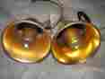 2-060 Vanco 2 Vintage Brass Cb Pa Horn Speakers 8 Ohm Royce