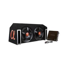 App122 Alphasonik 744110768800 Complete 1500 Watts Dual 12 Inch Subwoofers Car Bass Package With Amplifier A