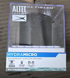 Imw1020-blk Altec Lansing Hydra Micro Waterproof Bluetooth Speaker New