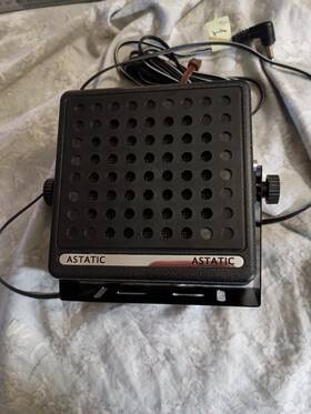 302-v6 Astatic Vs6 Full-size Noise Cancelling External Speaker For Cb Ham Radio 10w 8o