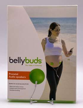 Bellybuds 853582005372 Wavhello Speakers Play Music For Your Baby -