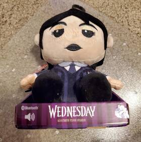 Bitty Boomers 084045712333 Wednesday Bluetooth Plush Speaker