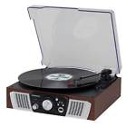 Curc831 Sylvania Turntable Speakers And Usb Playback In Brown 058465803247