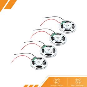 Gryfton 680811091789 4 Pcs 0.5w 8 Ohm Small Speakers Metal Shell Round Internal Magnet Speaker