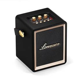 Louzuer 607569611359 Action Wooden Portable Speaker With Handle Small Bluetooth Black
