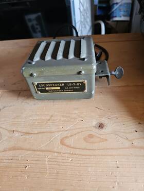 Ls-7-gy Military Telefunken U.s. Is A Vintage Military-surplus Loudspeaker Mfg German Telefunkem