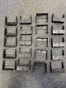 07d80200e06 Motorola Lot Of 20 External Speaker Mounting Bracket Black