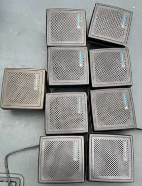 11223344556677 Motorola Lot Of 9 External Speakers