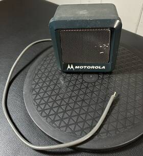 Nsn-6016a Motorola Vintage Metal External Speaker Mod Tested Radio Communication
