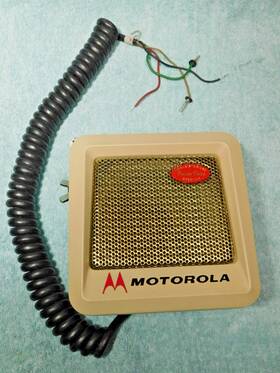 Tu-433a Motorola Vintage Rare - Amplified Metal External Speaker For Two-way Radio Ham