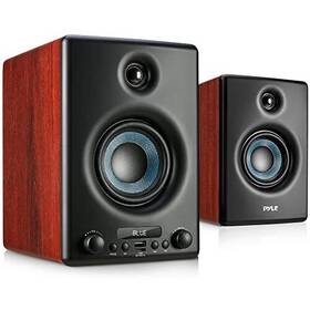 Pbksp30db Pyle 300w Hifi Bluetooth Bookshelf Speakers Stereo Monitor System Usb/rca