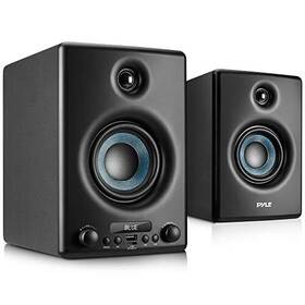 Pbksp33bk Pyle Pyleusa 300w Hifi Bluetooth Bookshelf Speakers Wireless Stereo Monitor System