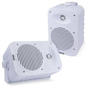 Pdwrbt56wt.1 Pyle 500w Outdoor Waterproof Bluetooth Speakers 5.25 Inch 2-way Full Range