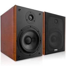 Phqbs52 Pyle Pyleusa 5.25 Inch 200w Wooden Bookshelf Speakers With Silk Dome Tweeter