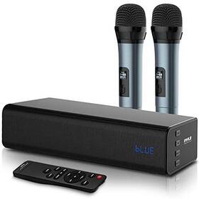 Pkwma210 Pyle 20w Bluetooth Soundbar With 2 Wireless Mics Remote Usb/aux Home And Stage