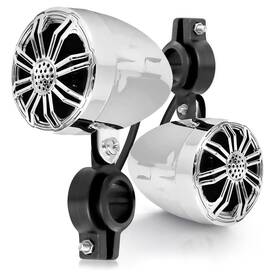 Plmr22cr Pyle Pyleusa 2.25 Inch Waterproof Off-road Speakers - 20w Marine Grade Passive Chrome