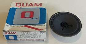3a05z8r Quam Nos 3-1/2 Inch Round Cb Radio Replacement Speaker 8 Ohm .52oz