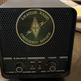 2-bbu R.l. Drake Vintage 2-bq Q Multiplier Jensen Concert Speaker Co. Ham Radio