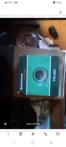 Vo-602 Roadstar 6.5 Inch 2-way Car Stereo Speaker 80w 4ohm
