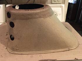 4735 Silvertone Speaker Cover Off Of Radio Model Made Out Cardboard Used
