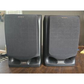 Ss-h605 Sony Speakers Pair 3-way Speaker Time Alignment System Black