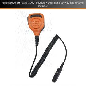 Hm-200-k2 Stdgove Waterproof Shoulder Mic Speaker For Baofeng Two-way Radios Orange New