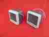 Tsn6000 Motorola Vintage Working Pair Of Speakers In 5 Metal Housing 1960s Mobile