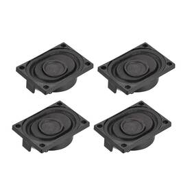 Uxcell 041814469669 4pcs Round Internal Magnet Speaker 4 Ohm 3w For Laptop Loudspeaker
