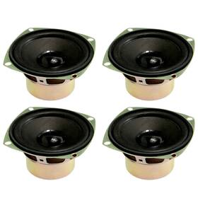 Uxcell 041814469744 10w 4 Ohm 3 Inch 78x78x39mm Anti-magnetic Speaker Tweeter Speakers 4pcs