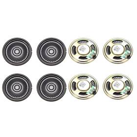 Uxcell 041814547770 8pcs 0.5 W 32 Ohm Diy Magnetic Speaker 40mm Round-shape Replacement Loudspeaker