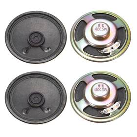 Uxcell 041814547800 0.5w 8 Ohm Diy Magnetic Speaker 57mm Round Replacement Loudspeaker For 4pcs