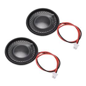 Uxcell 041814547855 1w 8 Ohm Magnetic Speaker 28mm Loudspeaker W Ph2.0/1.25mm-2p Terminal Line 2pcs