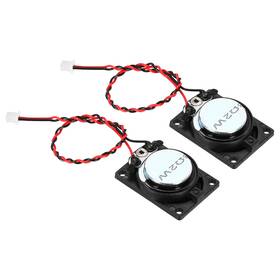Uxcell 617662898410 2 Pcs 2w 8 Ohm Metal Shell Square Internal Magnet Speaker With 120mm Wire