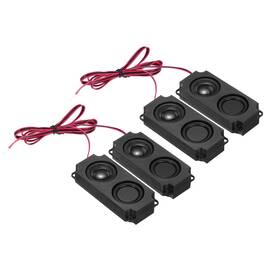 Uxcell 617662898687 2 Pcs 5 Watt 8 Ohm Double Mini Speaker With Terminal Wire