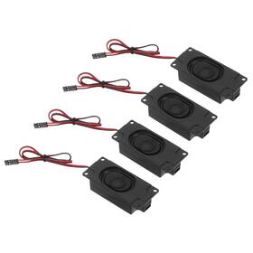 Uxcell 664694954294 6 Pcs 3 Watt 4 Ohm Single Mini Speaker With Pre-attached 2.54mm Terminal Wire