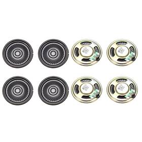 Uxcell 679134007270 8pcs 0.5 W 32 Ohm Diy Magnetic Speaker 40mm Round-shape Loudspeaker For Dvd/evd