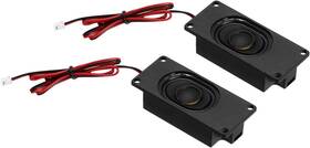 Uxcell 705353633065 2 Pcs 3 Watt 8 Ohm Mini Full-range Portable Speakers With Terminal Wire Connecto
