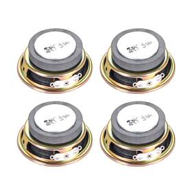 Uxcell 714998736796 3w 4 Ohm Diy Audio Speaker Loudspeaker 50mm Round-shape 4pcs