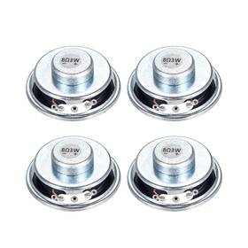 Uxcell 714998736833 3w 8 Ohm Diy Audio Speaker Loudspeaker 50mm Round Shape 4pcs