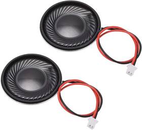 A19092300ux0960 Uxcell 1w 8 Ohm Diy Magnetic Speaker 28mm Round Shape Replacement Loudspeaker Wi