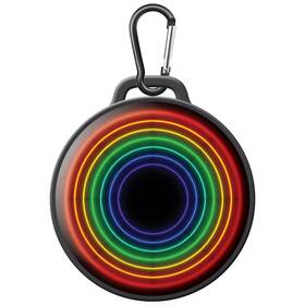 Watchitude 816191029429 Jammed 2 Go - Rainbow Wave Round Bluetooth Speaker