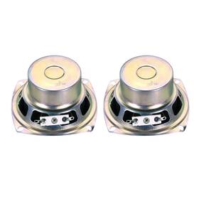 Zaplyte 617662898472 2 Pcs 10w 8 Ohm Small Speakers Metal Shell Square Internal Anti-magnet Speaker