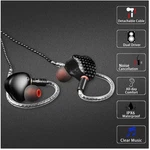 Dual Driver In Ear Monitor Headphones With Detachable Cable//. Fixed Price $50.89.