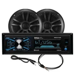Boss Audio MCBK634B.6 Marine Stereo & 6.5" Speaker Kit - Black Upc.... Fixed Price $108.42.