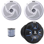 Pyle PLMRBT18 Bluetooth Marine Controller, 8'' 320W Max White Speakers (1 Pair). Fixed Price $138.99.