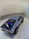 Wster WS-580 Bluetooth Smart Speaker Car Shape Led Display Silver Black. Fixed Price $30.00.