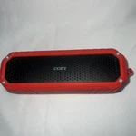 Coby Rugged Bluetooth Speaker Red With Light & Aux Port CSBT-322. Fixed Price $15.00.