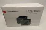 Audiosource Ls-six Black Speaker Pair Indoor/outdoor With Brackets Nib. Fixed Price $49.00.