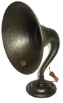Vintage Atwater-kent Speaker Brown Shell: 21" Hi Heavy Cast Dead Driver. Fixed Price $150.00.
